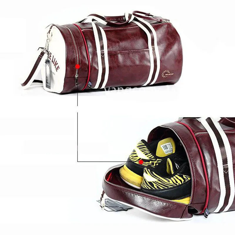Unisex Leather Duffle