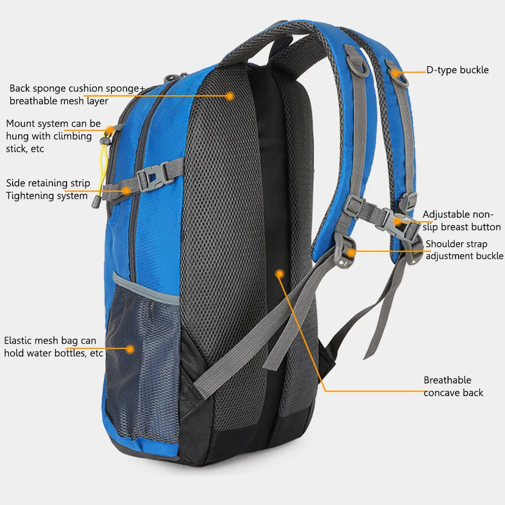 Unisex Outdoor lightweight Climbing Backpack