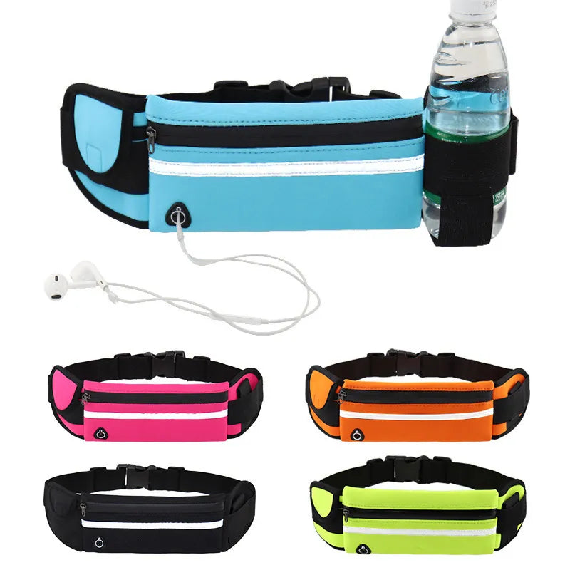 Unisex Outdoor 3 Pocket Running Waist Bags