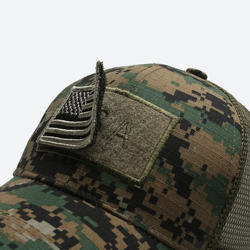 Men's American Flag Camouflage Baseball Cap