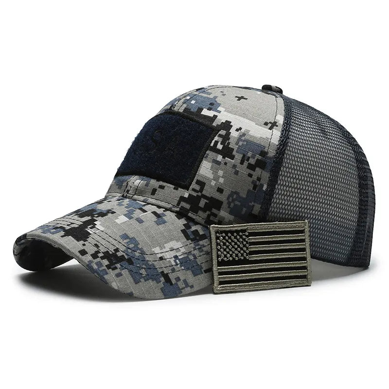 Men's American Flag Camouflage Baseball Cap