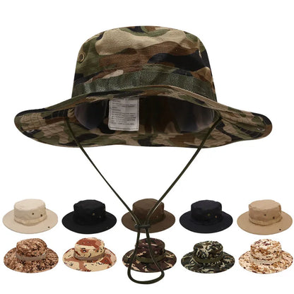 Men's Outdoor Camouflage Bucket Caps