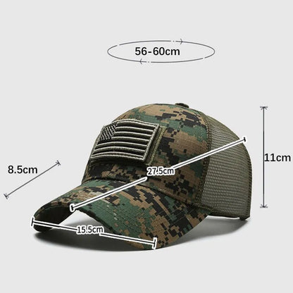 Men's American Flag Camouflage Baseball Cap