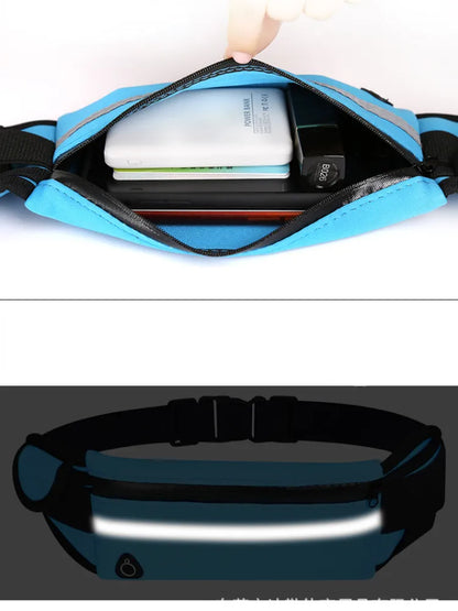 Unisex Outdoor 3 Pocket Running Waist Bags