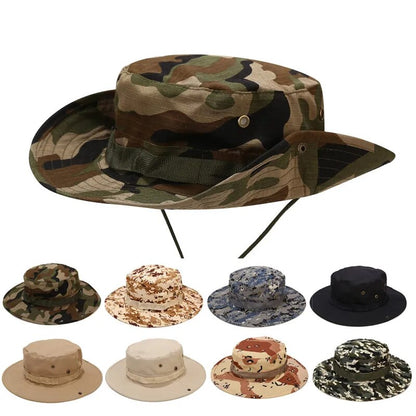 Men's Outdoor Camouflage Bucket Caps